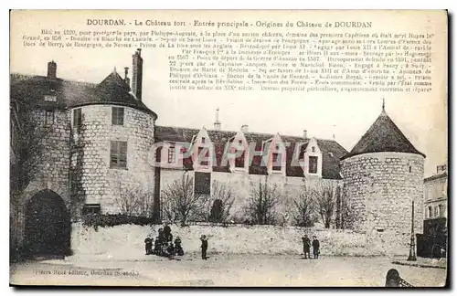 Ansichtskarte AK Dourdan Le Chateau tort Entree principale Origines du Chateau de Dourdan