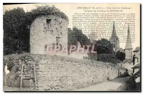 Ansichtskarte AK Dourdan S et O Vue Une vue du Chateau Origine du Chateau de Dourdan