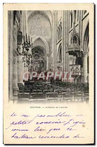 Cartes postales Dordan Interieur de l'Eglise