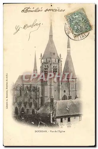 Cartes postales Dourdan Vue de l'Eglise