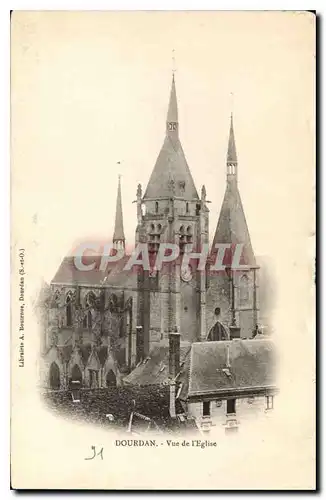 Cartes postales Dourdan S et O Vue de l'Eglise