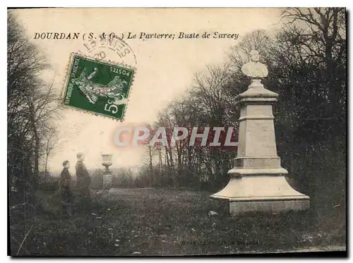 Cartes postales Dourdan S et O Le Parterre Buste de Sarcey