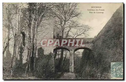 Cartes postales Dourdan S et O Interieur des Fosses Rue de Chartres