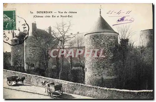 Ansichtskarte AK Dourdan S et O Vue du Chateau Chateau cots Est et Nord Est