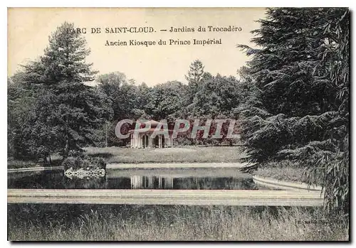 Cartes postales Saint Cloud Jardins du Trocadero Ancien Kiosque du Prince Imperial