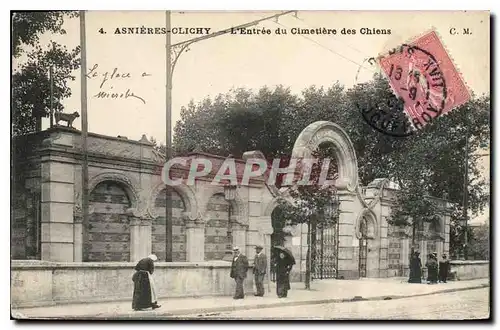 Cartes postales Asnieres Clichy l'Entree du Cimetiere des Chiens