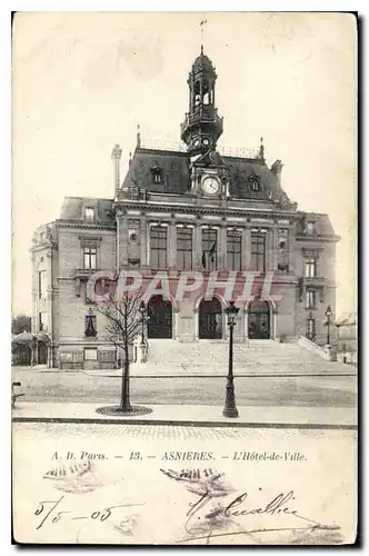 Cartes postales Asnieres l'Hotel de Ville