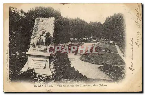 Cartes postales Asnieres Vue Generale du Cimetiere des Chiens