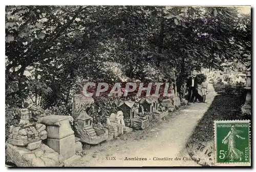 Cartes postales Asnieres Cimetiere des Chiens