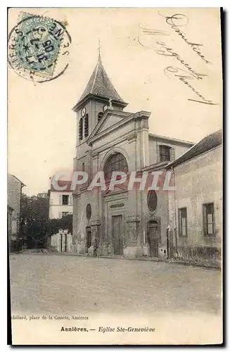 Cartes postales Asnieres Eglise Ste Genevieve