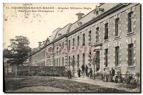 Ansichtskarte AK Vincennes Saint Mande Hopital Militaire Begin Pavillon des Contagieux Militaria