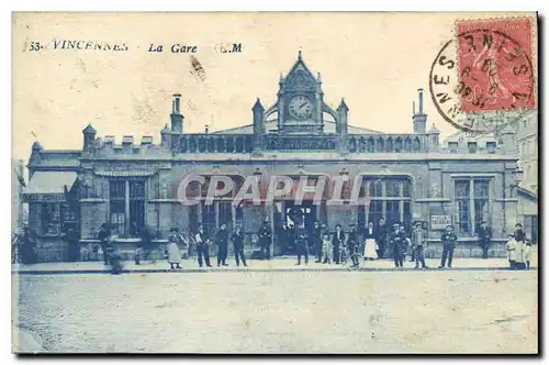 Ansichtskarte AK Vincennes La Gare