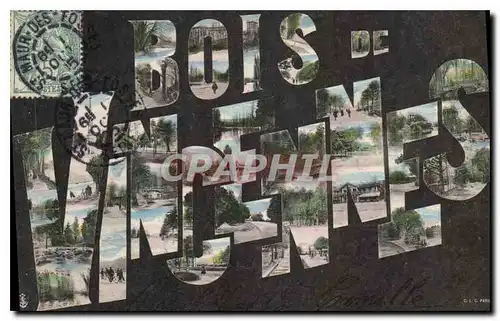 Cartes postales Di Bois de Vincennes