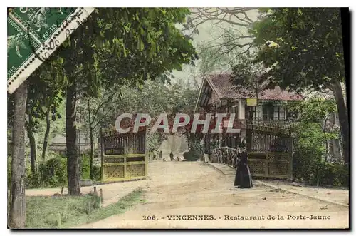 Cartes postales Vincennes Restaurant de la Porte Jeaune