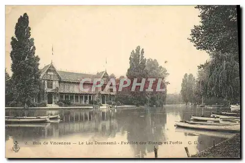 Ansichtskarte AK Bois de Vincennes Le Lac Daumesnil Pavillon des Etangs et Forets