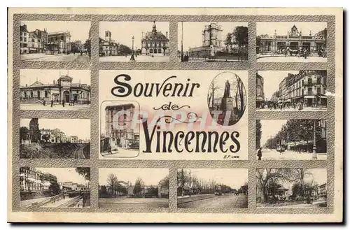 Ansichtskarte AK Souvenir de Vincennes