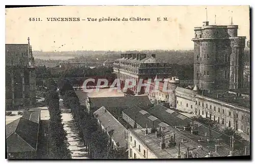 Cartes postales Vincennes Vue gerenare du Chateau