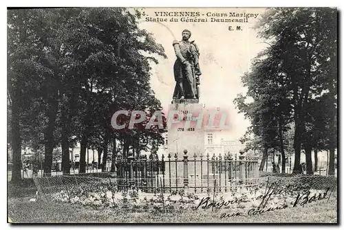 Ansichtskarte AK Vincennes Cours Marigny Statue du General Daumesnil