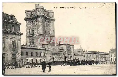 Cartes postales Vincennes Interieur du Fort