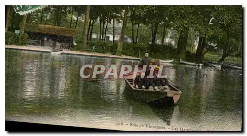 Cartes postales Bois de Vincennes Lac Daumesnil