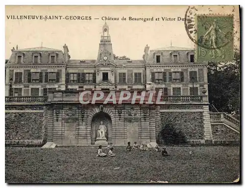 Cartes postales Villeneuve Saint Georges Chateau de Beauregard et Victor