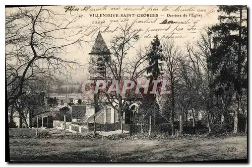 Cartes postales Villeneuve Saint Georges Derriere de l'Eglise