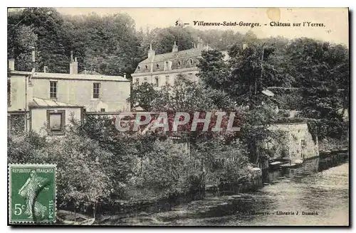 Ansichtskarte AK Villeneuve Saint Georges S et O Chateau sur l'Yerres