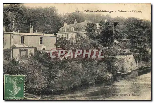 Ansichtskarte AK Villeneuve Saint Georges S et O Chateau sur l'Yerres