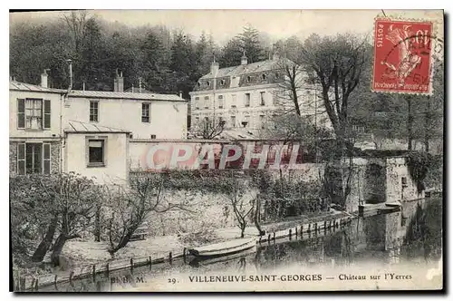 Ansichtskarte AK Villeneuve Saint Georges S et O Chateau sur l'Yerres