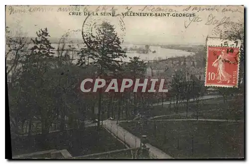 Cartes postales Crue de la Seine Villeneuve Saint Georges S et O
