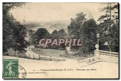 Cartes postales Villeneuve Saint Georges S et O Panorama ves Ablon