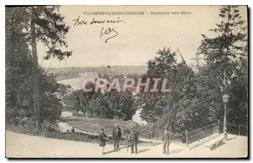 Ansichtskarte AK Villeneuve Saint Georges Panorama vers Ablon