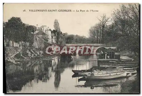 Cartes postales Villeneuve Saint Georges Le Pont de l'Yerres