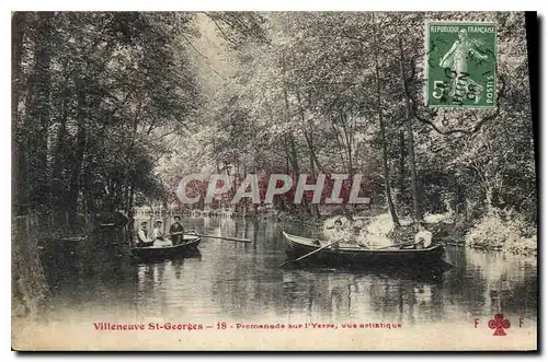 Cartes postales Villeneuve Saint Georges Promenade sur l'Yerree