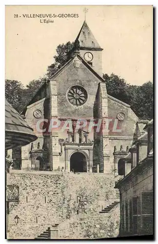 Cartes postales Villeneuve Saint Georges S et O l'Eglise