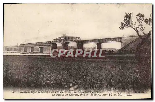 Ansichtskarte AK Nouvelle Ligne Chemin de Fer P L M de l'Estaque a Miramas Le Viaduc de Caronte Train