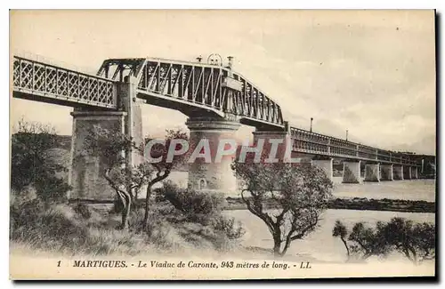 Ansichtskarte AK Martigues Le Viaduc de Caronte