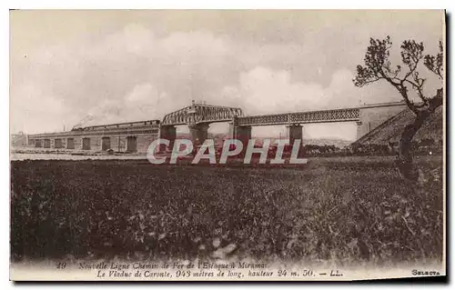 Cartes postales Nouvelle Ligne Chemin de Fer de l'Estaque a Miramas Le Viaduc de Caronte