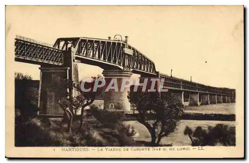 Ansichtskarte AK Martigues le Viaduc de Caronte