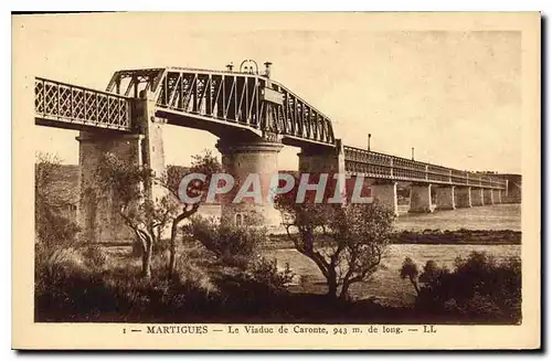 Ansichtskarte AK Martigues le Viaduc de Caronte