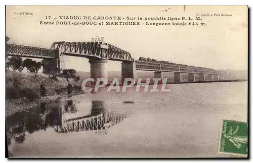 Ansichtskarte AK Viaduc de Caronte Sur la Nouvelle Ligne P L M Entre Port de Bouc et Martigues