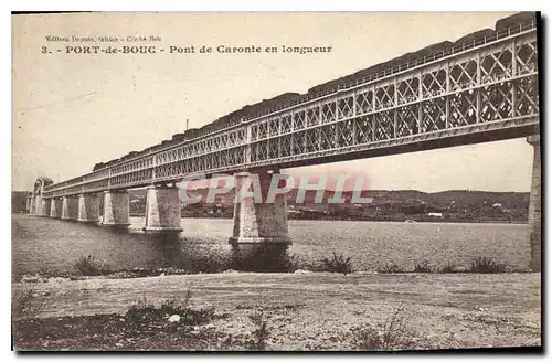 Cartes postales Port de Bouc Pont de Caronte en longueur Train