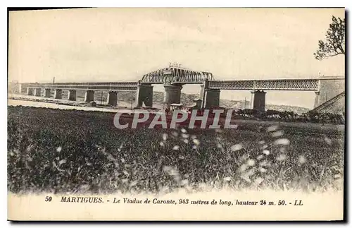 Ansichtskarte AK Martigues Le Viaduc de Caronte