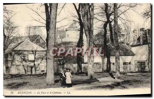 Cartes postales Alencon Le Parc et le Chateau