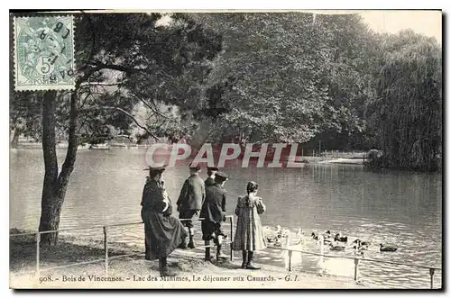 Ansichtskarte AK Bois de Vincennes Lac des Minimes Le dejeuner aux Canards Enfants