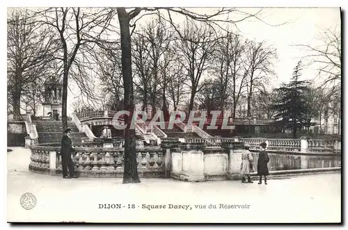 Cartes postales Dijon Square Darcy vue du Reservoir