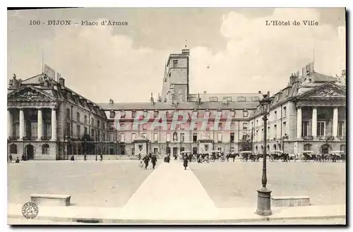 Cartes postales Dijon Place d'Armes L'Hotel de Ville