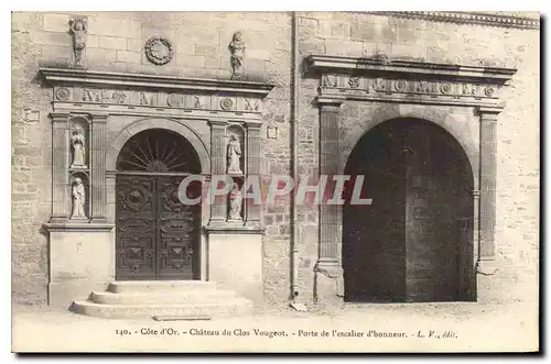 Cartes postales Cote d'Or Chateau du Clos Vougeot Porte de l'Escalier d'Honneur