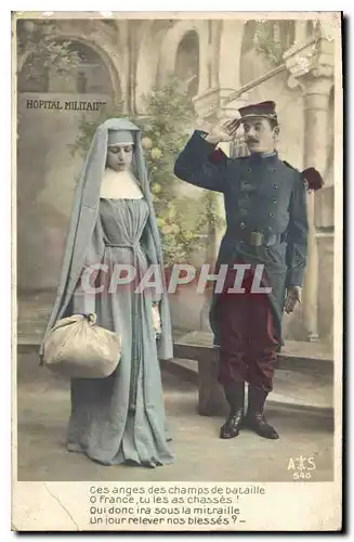 Ansichtskarte AK Hopital militaire Militaria Religieuse