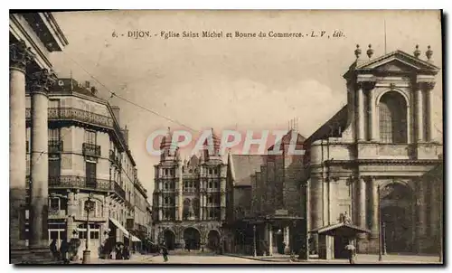 Ansichtskarte AK Dijon Eglise St Michel et Bourse du Commerce